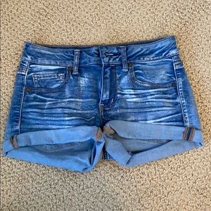 American Eagle Midi Jean Shorts